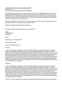 LAC-2007-02 Colocación de Direcciones Multicast eGLOP