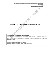 Consulta Señales en Farmacovigilancia