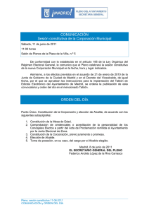 Orden del día 11/06/2011 - Sesión Constitutiva (31 Kbytes pdf)
