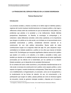 la fragilidad del espacio pblico en la ciudad segregada