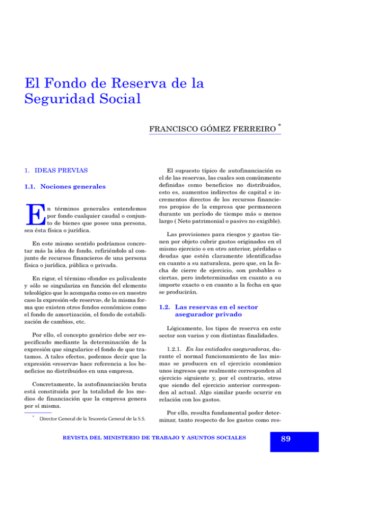 El Fondo de Reserva de la Seguridad Social, Francisco Gómez