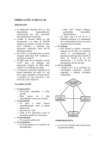 FIBRILACIÓN AURICULAR