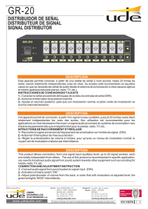 distribuidor de señal distributeur de signal signal distributor