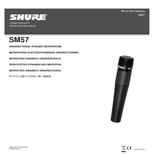 Shure SM57 User Guide