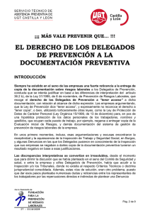 Derecho a la Documentación - Salud Laboral | UGT Castilla y León
