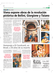 Viena expone obras de la revolución pictórica de Bellini, Giorgione