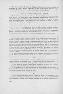 relaciones de Chile y Bolivia hasta 1904, en que se suscribió el