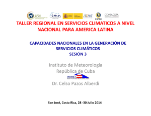 Cuba-Plantilla presentacion GFCS_Costa Rica