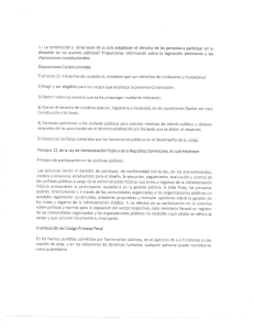 l.— La constitución y otras leyes de su país establecen el