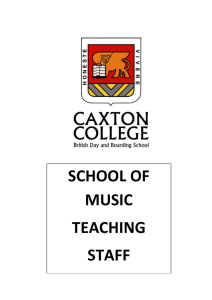 school of music teaching staff