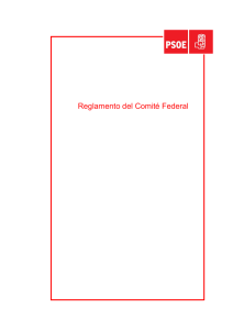 Reglamento del Comité Federal