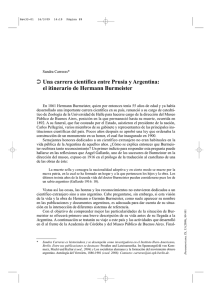 Una carrera científica entre Prusia y Argentina
