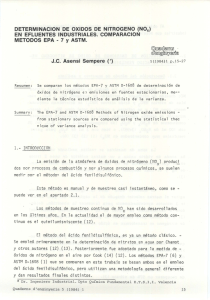 determinación de ox|dos de nitrogeno (nox) l