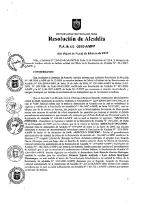 DECLARAR Nulidad de Oficio de la Resolución Alcaldía Nº 1544
