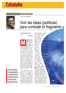 Vivir las ideas (políticas) para combatir el fragmento y