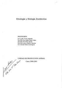 EtnologÃa y EtologÃa ZootÃ©cnica