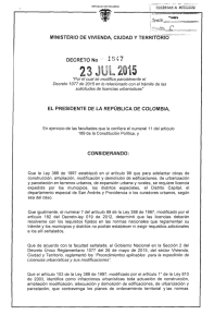 Decreto 1547 del 23 de Julio de 2015