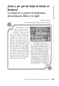 ¿Cómo y por qué del Golpe de Estado en Honduras?