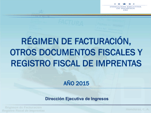 Régimen de Facturación y registro Fiscal de Imprentas