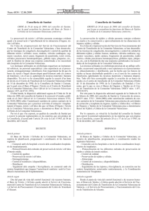 ORDE de 28 de maig de 2009, del conseller de Sanitat, per la qual