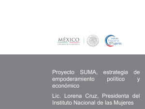 Proyecto SUMA, estrategia de empoderamiento político y