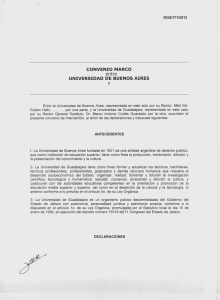 Page 1 RGS171/2012 CONVENIO MARCO entre UNIVERSIDAD