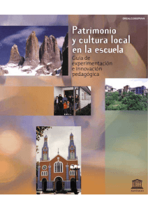 Patrimonio y cultura local en la escuela - unesdoc