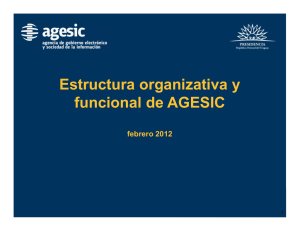 Estructura organizativa y funcional de AGESIC