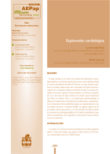 Exploración cardiológica - Asociación Española de Pediatría de