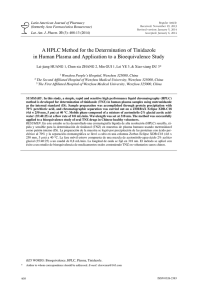 A HPLC Method for the Determination of Tinidazole in Human