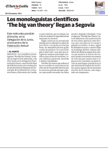 Los monologuistas científicos `The big van theory` llegan a Segovia