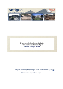 El nuevo palacio minoico de Zakro y las escrituras lineales A y B