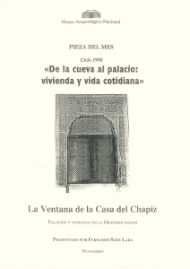 Noviembre La Ventana de la Casa del Chapiz. Palacios y viviendas