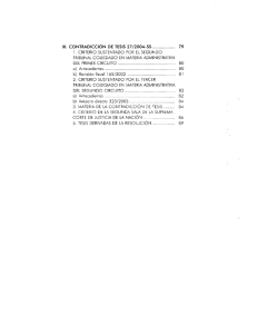 XI. Contradicción de tesis 27/2004-SS