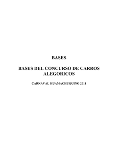 BASES BASES DEL CONCURSO DE CARROS ALEGORICOS
