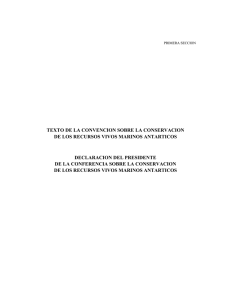 TEXTO DE LA CONVENCION SOBRE LA CONSERVACION DE