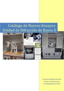 Catalogo DRX - Servicios Científico-Técnicos