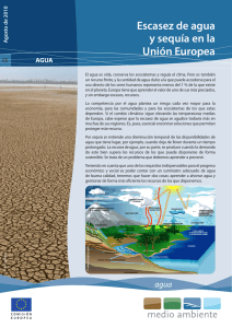 Escasez de agua y sequía en la Unión Europea