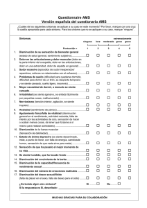 Questionnaire AMS Versión española del