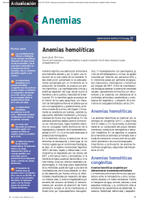 Anemias hemolíticas - Anales de Pediatría Continuada