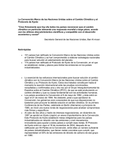 La Convención Marco de las Naciones Unidas sobre el