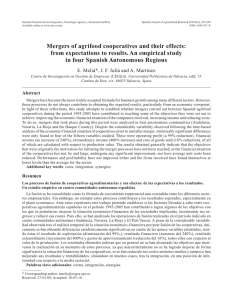 Mergers of agrifood cooperatives and their effects: from