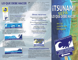 Tsunami! sepa lo que debe hacer en la costa de Oregon, rev. 08
