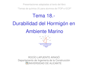 Tema 18.-Durabilidad del Hormigón en Ambiente Marino
