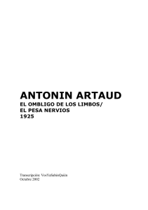 Artaud - El ombligo de los limbos