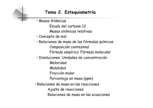 Tema 2. Estequiometría