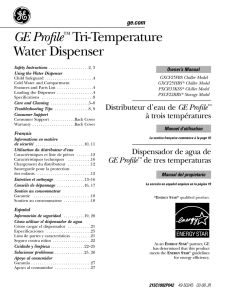 GE Profile™ Tri-Temperature Water Dispenser