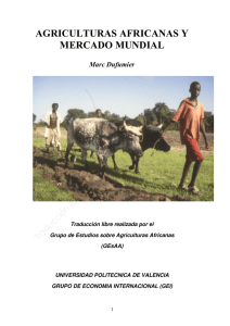 agriculturas africanas y mercado mundial
