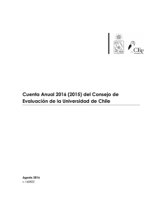 Cuenta Anual 2016 - Universidad de Chile