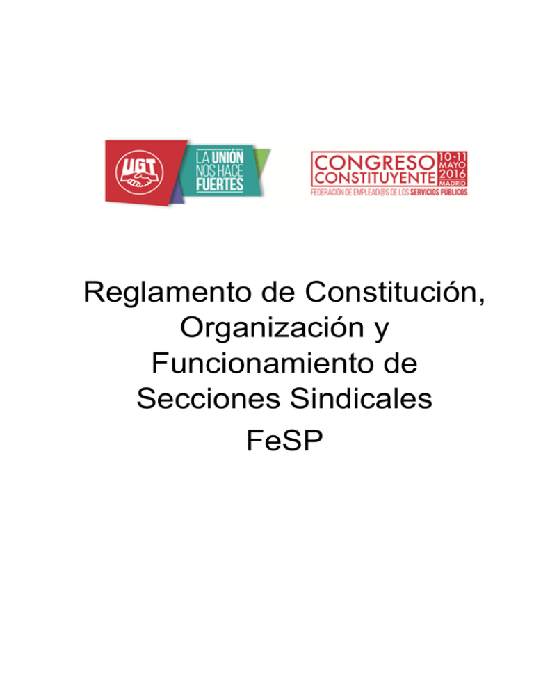 Reglamento De Constitución, Organización Y Funcionamiento De